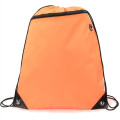 Drawstring Backpack w/ Front Pocket & Earphone Slot 14"x18"