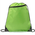 Drawstring Backpack w/ Front Pocket & Earphone Slot 14"x18"