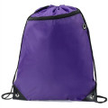 Drawstring Backpack w/ Front Pocket & Earphone Slot 14"x18"