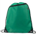 Drawstring Backpack w/ Front Pocket & Earphone Slot 14"x18"