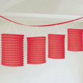 Red Paper Lantern Garland