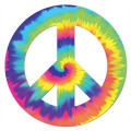 Feeling Groovy Peace Sign Cutout