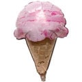 Pink Ice Cream Cone Balloon - 27 Inch