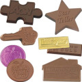 Wrapped custom chocolate shape 75 oz