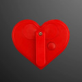 LED Blinking Red Heart Clip