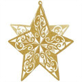 Gold Star Glitter 3-D Decoration