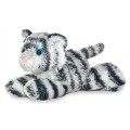 So Soft 8" Laying Beanie Animal- White Tiger