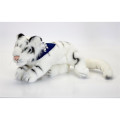 12" Laying White Tiger