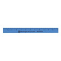 12" Enamel Wood Ruler - English Scale