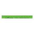12" Enamel Wood Ruler - English Scale