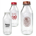 1 Quart Glass Milk Bottle With Lid