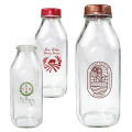 1 Quart Glass Milk Bottle With Lid