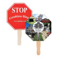 Stop Sign Shape Hand Fan