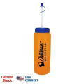 32 oz. Sports Bottle with Flexible Straw