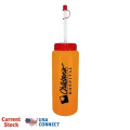 32 oz. Sports Bottle with Flexible Straw