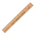 12"Exec.Office Ruler, Lacquer Finish w per thousandetal Edge