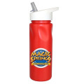 24 Oz. Cycle Bottle with Straw Cap Lid, Full Color Digital