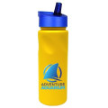 24 Oz. Cycle Bottle with Straw Cap Lid, Full Color Digital