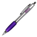 Silhouette Satin Grip Pen - Blue Ink
