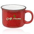 8 oz. Campfire Speckled Ceramic Coffee Mugs w/ Flared top