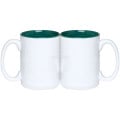 Full Color Sublimated 15 oz. Two-Tone Ceramic Coffee Mug