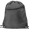 Drawstring Backpack w/ Front Zip Pocket & Earphone (14"x18")