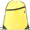Drawstring Backpack w/ Front Zip Pocket & Earphone (14"x18")
