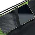 Front Zipper Drawstring Backpack w/ Side Mesh Pocket 14"x18"