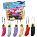 Faux Rabbit's Foot 3'' Keychain