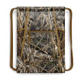 Drawstring Camo Backpack w/ Front Zipper Bag (13" x 18")