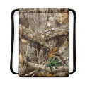 Drawstring Camo Backpack w/ Front Zipper Bag (13" x 18")