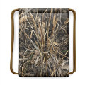 Drawstring Camo Backpack w/ Front Zipper Bag (13" x 18")