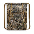 Drawstring Camo Backpack w/ Front Zipper Bag (13" x 18")