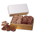 English Butter Toffee & Pecan Turtles in Pillow Top Gift Box