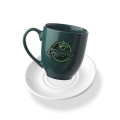 16 oz. Bistro Glossy Coffee Mugs with Ceramic Coaster