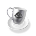 16 oz. Bistro Glossy Coffee Mugs with Ceramic Coaster