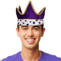 Royal Purple Velvet Crown