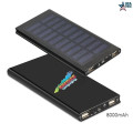 8000mAh Solar Power Bank With Two USB Output