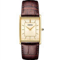 Seiko Mens Essential Rectangle Champagne Dial