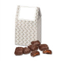 Chocolate Sea Salt Caramels in Silver & Gold Geometric Box