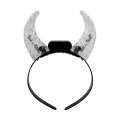 Light Up Crystal Devil Horns