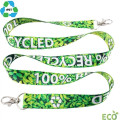 Eco-friendly Dye-Sublimated RPET Double Ended Lanyard