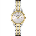 Seiko Ladies' Essentials Collection Two-tone, White dial