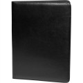 Smooth Surface Leather Portfolio with Pen Loop & File pocket