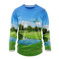 Men's 160 GSM Birdseye Mesh Sublimation Long Sleeve T-Shirt