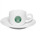 2.5 oz. Porcelain Coffee Cups with Saucer