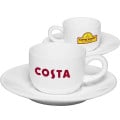 2.5 oz. Porcelain Coffee Cups with Saucer