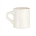 11 oz. Milky White Ceramic Diner Mugs w/ Custom Logo