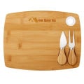 Bamboo Cheese Board Set