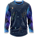 Youth 160 GSM Birdseye Mesh Sublimation Long Sleeve T-Shirt
